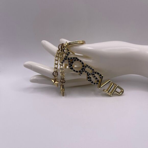 Michael Kors Crystal Embellished 'Kors VIP' Charm Keychain - Picture 6 of 11